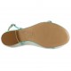 Sandalo in pelle menta
