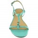 Sandalo in pelle menta