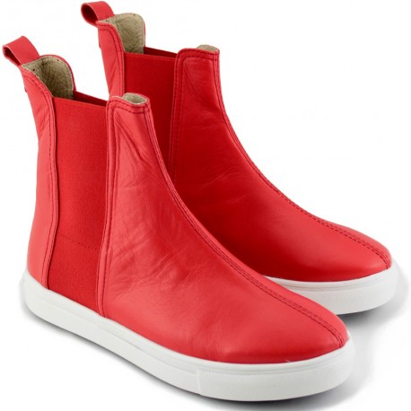 Sneakers rosse con elastici