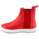 Sneakers rosse con elastici