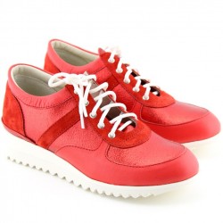 Sneakers con tacco rosso